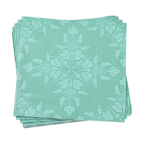 21 Serviette papier 3 plis 40x40 Syracuse aqua